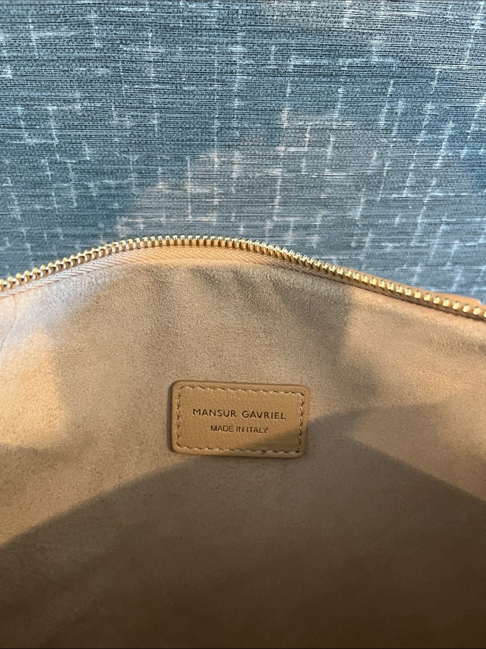 Mansur Gavriel Beige Mini Crescent Shoulder Bag - Picture 10 of 10